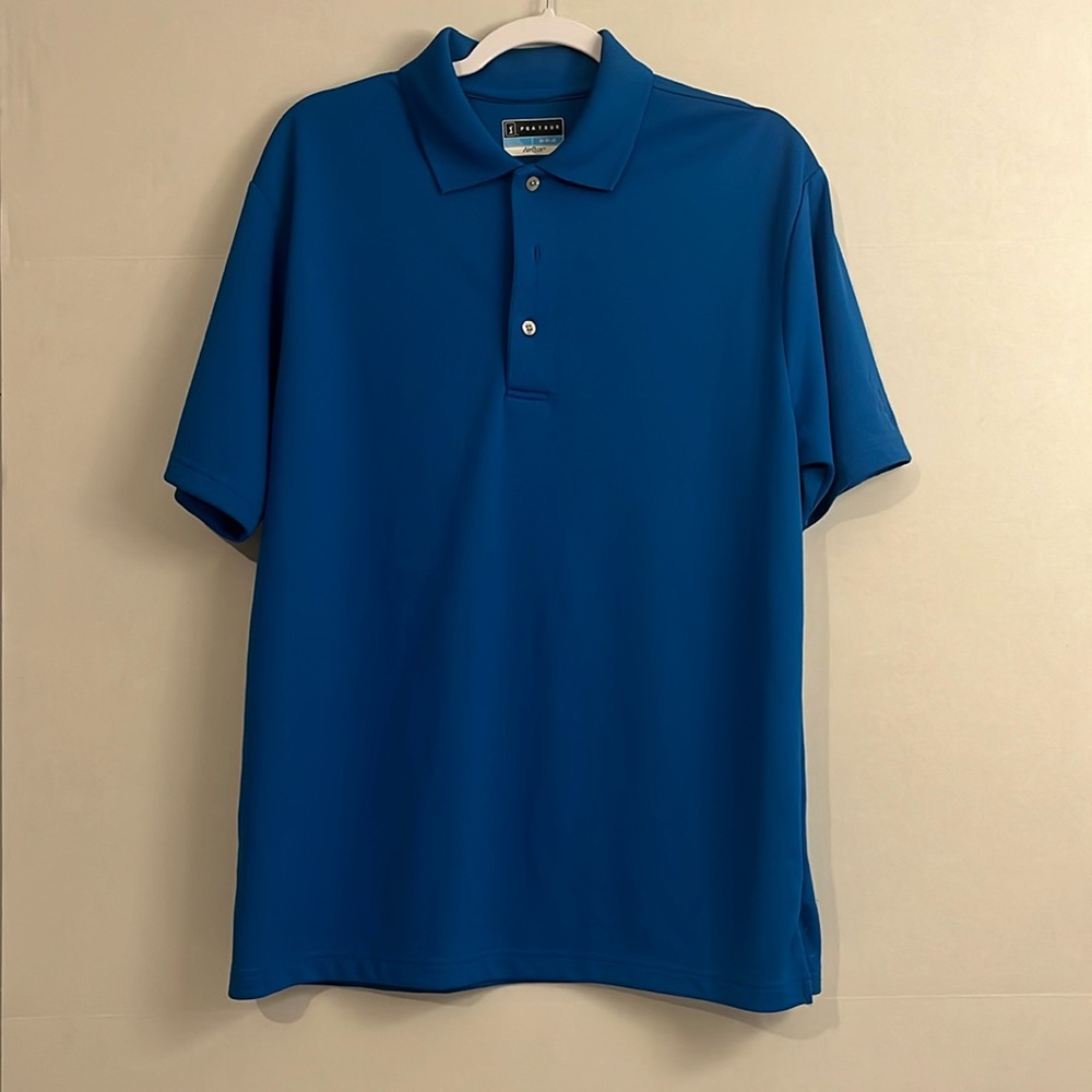 PGA Tour Men’s Airflux Blue Polo Size Medium